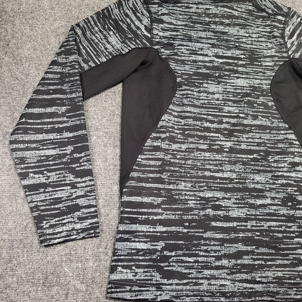Nike Men's White/Black Pro Combat Dri-Fit Fitted Long Sleeve Top Size Small - Picture 10 of 14